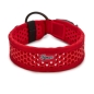 Preview: SOFTY Halsband | Länge: 50-56cm | Breite: 4,3cm | Farbe: rot/rot